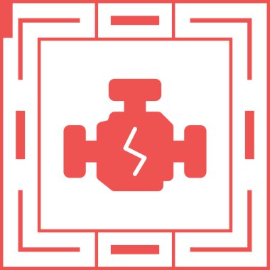 Beyaz arkaplanda kırmızı su musluğu simgesi izole edildi. vektör.