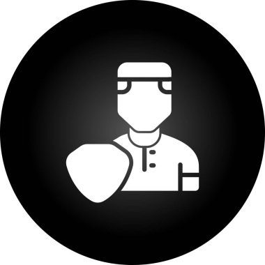 Doktor düz vektör simgesi