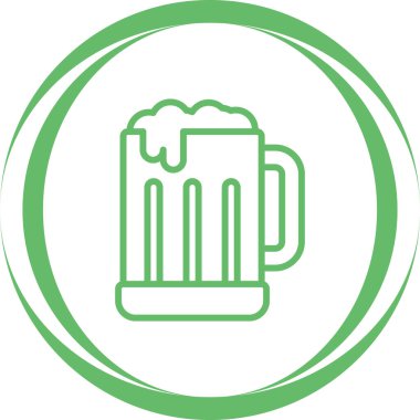 Bira. Web simgesi basit illüstrasyon