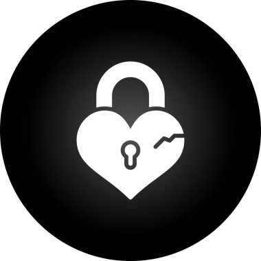 asma kilit web simge vektör çizim