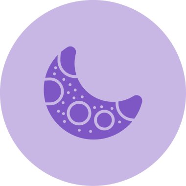 Ay. Web simgesi basit illüstrasyon