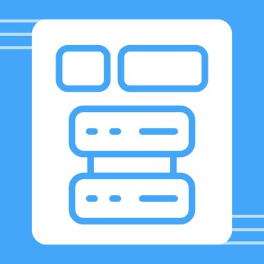 sunucu vektör simgesi, basit vektör illüstrasyonu