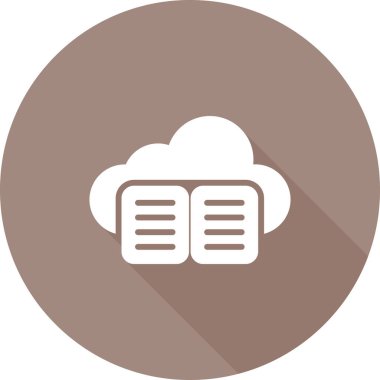 Bulut depolama simgesi. vektör illüstrasyonu