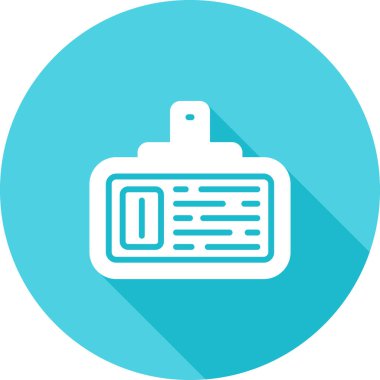 kimlik kartı simgesi basit tasarım