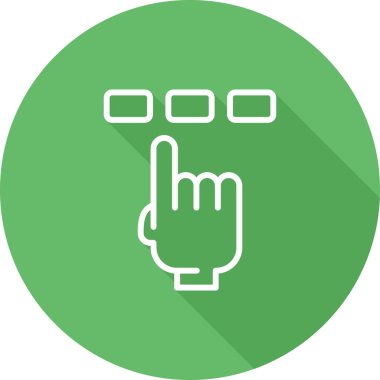 finger icon, vector illustration