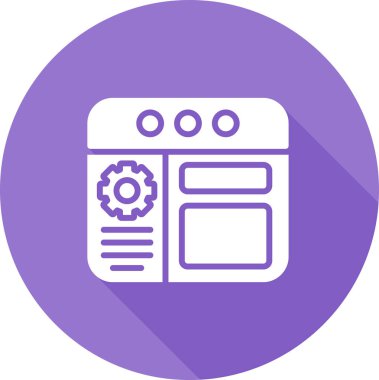 Modern b 'nin vektör çizimi yemek yapma ikonundan yoksundur