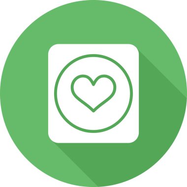 Kişisel ve ticari kullanım için kalp vektörü simgesi simgesi vektör çizimi..