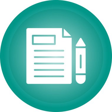 Belge simgesinin vektör illüstrasyonu