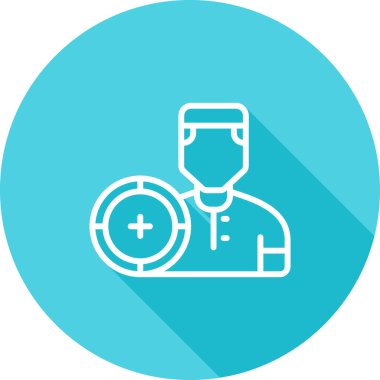 Tıbbi ve doktor simgesinin vektör çizimi