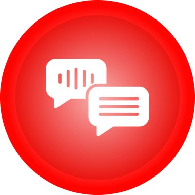 konuşma balonu simgesi, vektör illüstrasyonu