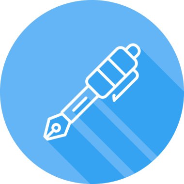 Kalem. Web simgesi basit illüstrasyon