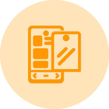 tablet simge vektör illüstrasyonu