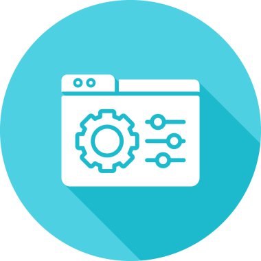 Web simgesi. Çamaşır makinesivektör illüstrasyon