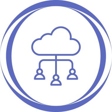 Bulut hesaplama. Web simgesi