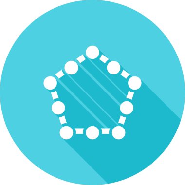 Mavi bir dairenin vektör illüstrasyonu