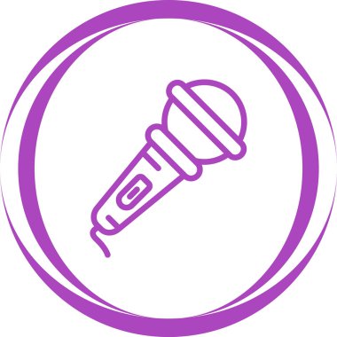 microphone icon web simple illustration