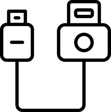 usb kablo simgesini ana hat biçiminde bağla