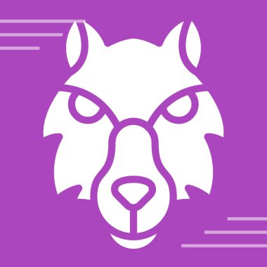 Kurt simgesi illüstrasyon izole vektör işareti simgesi