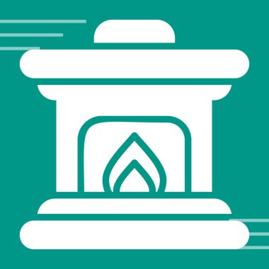 Uzun gölgede izole edilmiş yanan çubuk simgesiyle yanan beyaz ateş. yanan mum. vektör illüstrasyonu