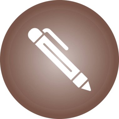 Kalem simgesi. Beyaz arka plan üzerinde Internet düğmesi.