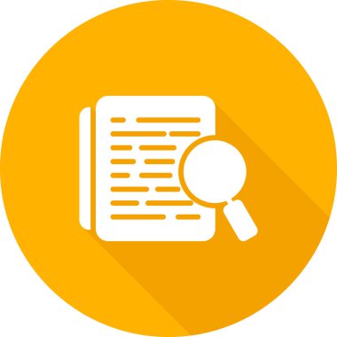 Belge. Web simgesi basit illüstrasyon