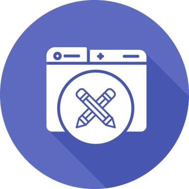 Tek bir izole simgenin vektör illüstrasyonu