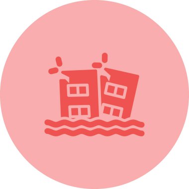 Bir ev simgesinin vektör illüstrasyonu