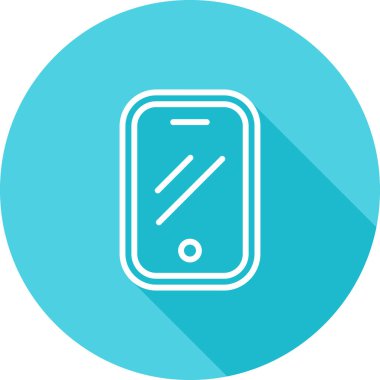 cep telefonu simgesi soyut arkaplanda izole edildi