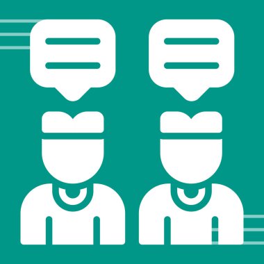 İş insanları simgesinin vektör illüstrasyonu