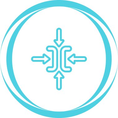 Eşsiz kar tanesi vektör çizgisi simgesi