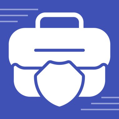 Çanta. Web simgesi basit illüstrasyon