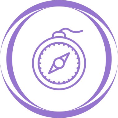 pusula modern simge, illüstrasyon vektörü