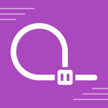 Uzun arkaplanda beyaz zincir bağlantısı simgesi izole edildi. Bağlantı bekar. vektör illüstrasyonu