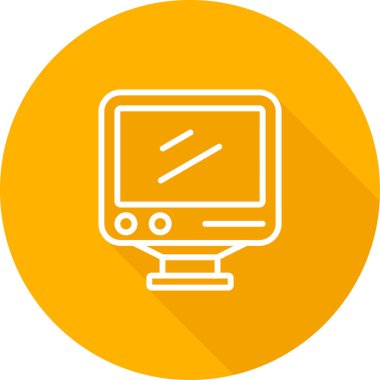 Dizüstü bilgisayar simgesi vektör çizimi