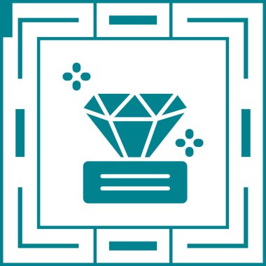 elmas yüzük kutsal kişilerin resmi, vektör çizim