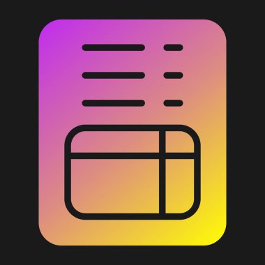 Soyut arkaplan grubunda kart simgesi izole edildi