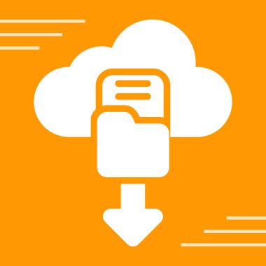 Bulut depolama vektör simgesi