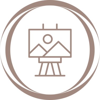 Modern simgenin vektör illüstrasyonu