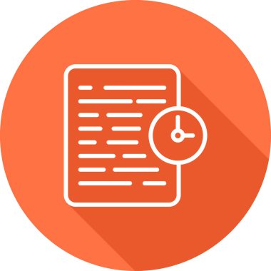 iş raporu vektör simgesi modern basit illüstrasyon