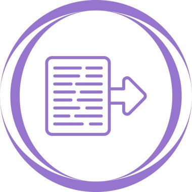 Belge. Web simgesi basit illüstrasyon