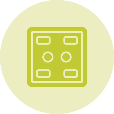 Eşsiz Hesaplayıcı çizgi vektör simgesi