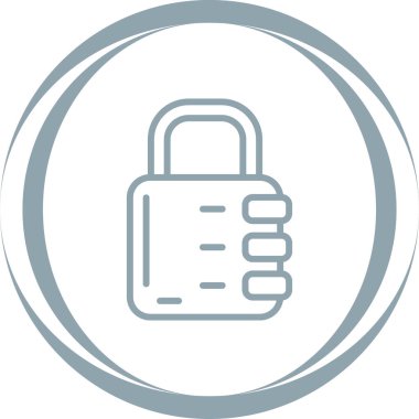 asma kilit web simge vektör çizim