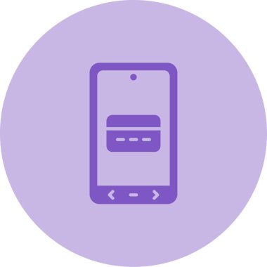 Vektör mobil simgesi, illüstrasyon