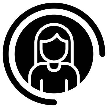 Kadın vektör illüstrasyonu