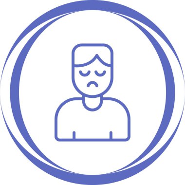 Man avatar simgesi vektör çizimi tasarımı