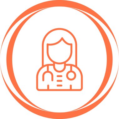 doktor vektör simgesi modern basit illüstrasyon