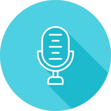 microphone icon web simple illustration