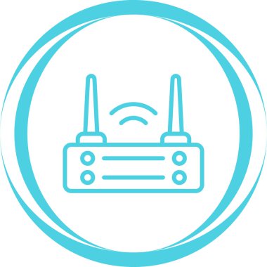 wifi router simgesi web basit illüstrasyonuName