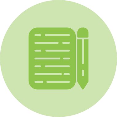 Not defteri. Web simgesi basit illüstrasyon