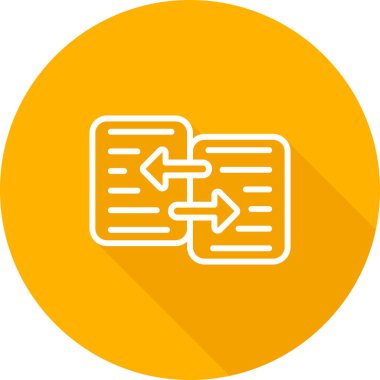 Belge. Web simgesi basit illüstrasyon